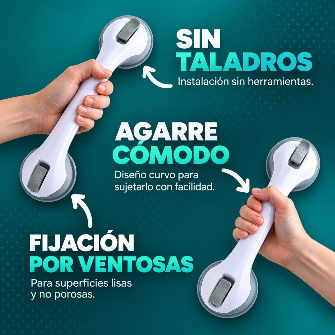 Instalación sin taladros con fijación por ventosas