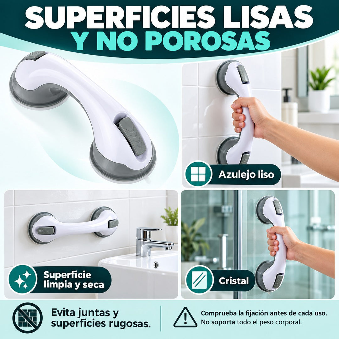 Colocación sobre azulejo liso y cristal