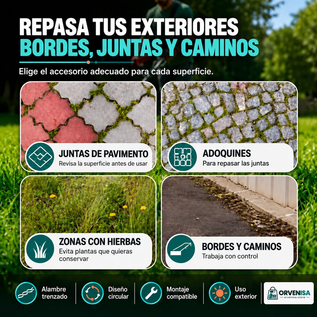 Para juntas, adoquines y caminos