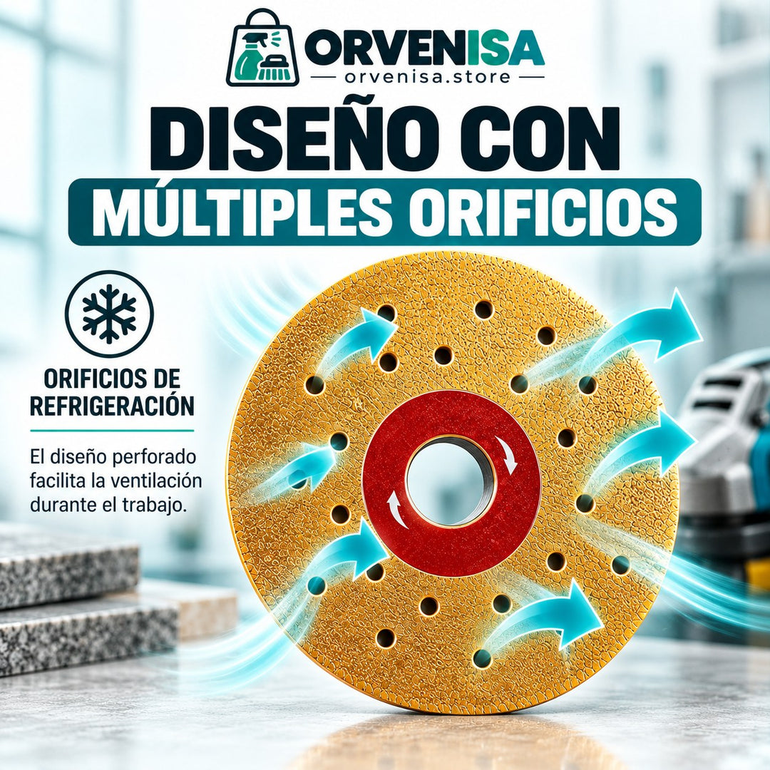 Diseño con múltiples orificios de refrigeración