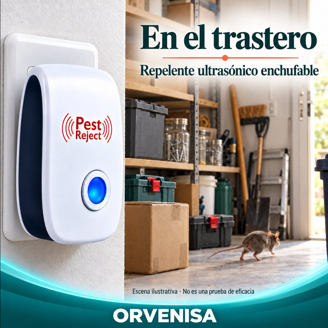 Repelente enchufado en el trastero