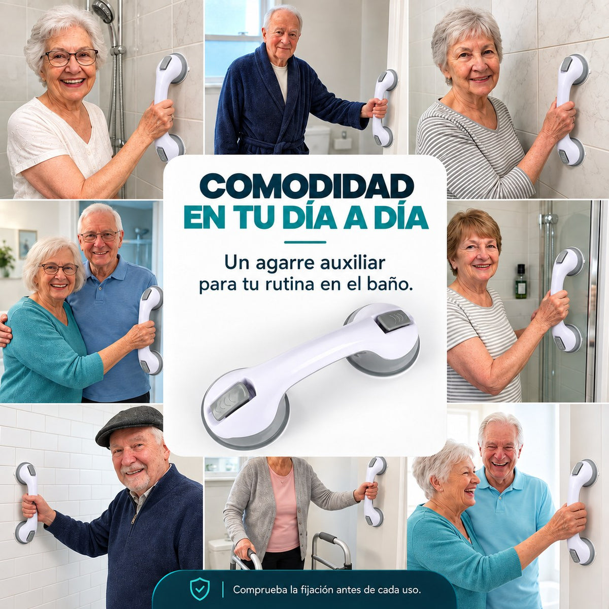 Asidero usado en el baño en el día a día