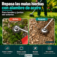 Cabezal de alambre: antes y después en las juntas