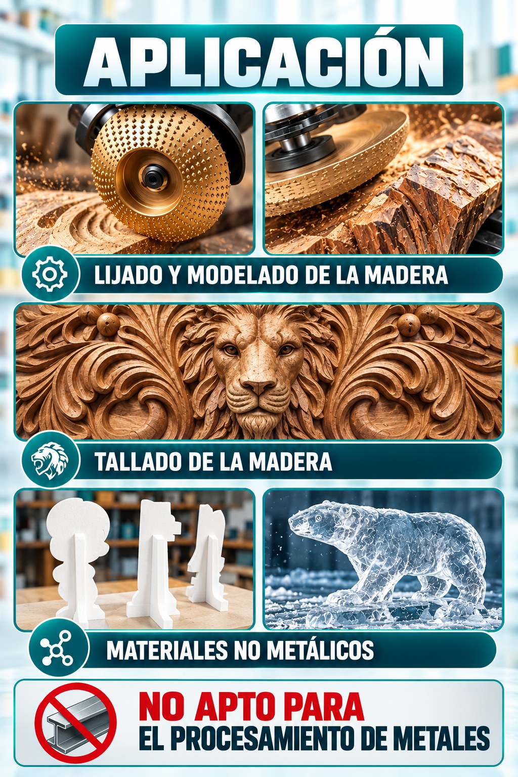 Aplicaciones de los discos de desbaste