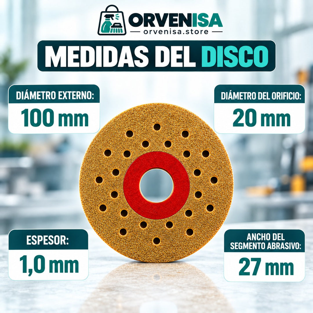 Medidas del disco de diamante