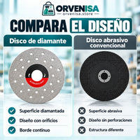 Disco de diamante frente a disco abrasivo convencional