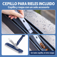 Cepillo para rieles incluido