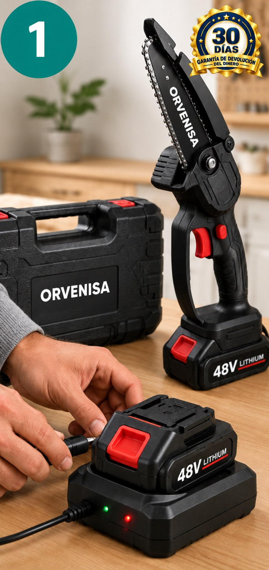 Batería de 48V cargando