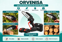 Usos: poda de jardín, poda de ramas, corte de madera y preparación de leña