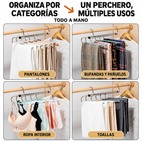 Percha plegable 5 prendas Orvenisa