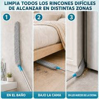 Tres usos de Orvenisa en la misma casa: en el baño, bajo la cama y en los huecos de la cocina