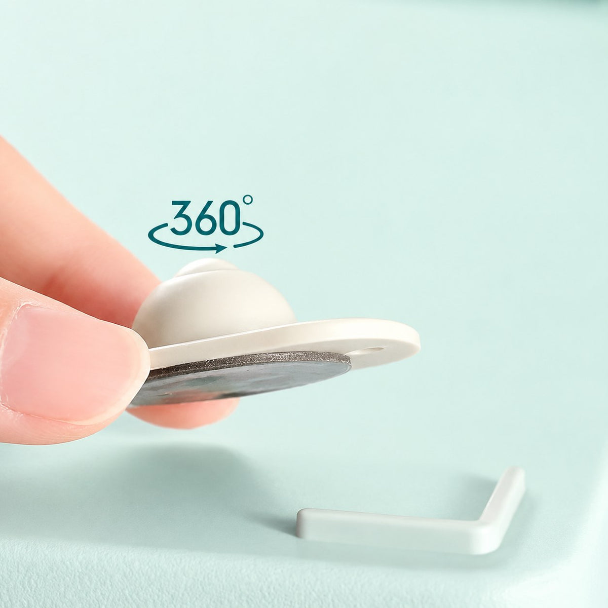 Rueda adhesiva mini que gira 360°